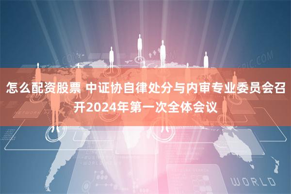 怎么配资股票 中证协自律处分与内审专业委员会召开2024年第一次全体会议